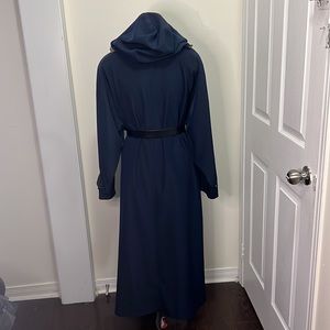 Vintage Classique Detachable Hoodie Outerwear Trench Coat Size Large